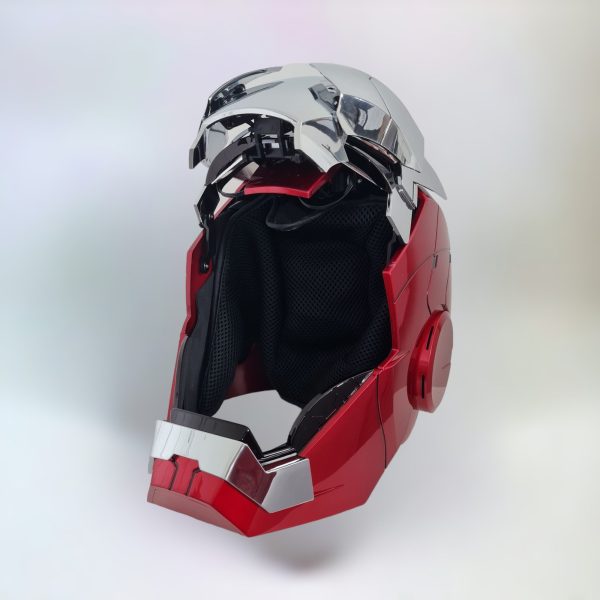 Iron Man MK5 Helmet Silver Edition with Voice Control - Image 4